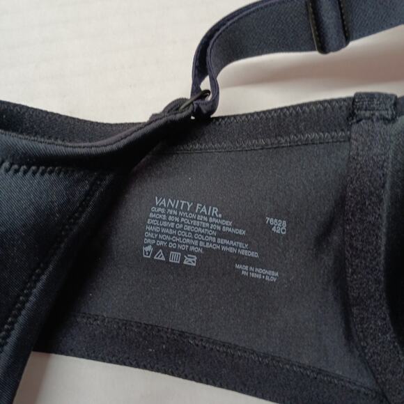 Vanity Fair Radiant Collection Women's Lined Smoothing Underwire Bra SIze 42C - Picture 6 of 8